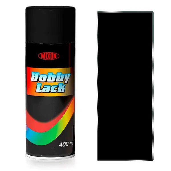 Аерозольна фарба MIXON HOBBY LACK 400ml чорна глянцева 55