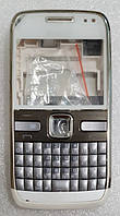 Корпус (Corps) для Nokia E72 с клавиатурой White-Silver