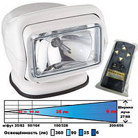 Прожектор поисковый судово Radioray 65 Вт палубное крепление дистанционное управление 12 В белый Golight G2000