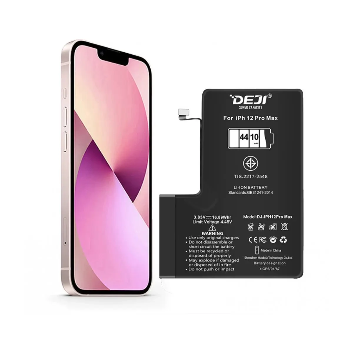 1. УСИЛЕННИЙ АКБ Apple iPhone 12 Pro Max (4410 mAh) батарея акумулятор на айфон 12 про макс (1.)