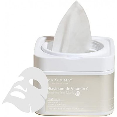 Mary&May Niacinamide Vitamin C Brightening Mask Набір масок із ніацинамідом і вітаміном C, 30 шт.