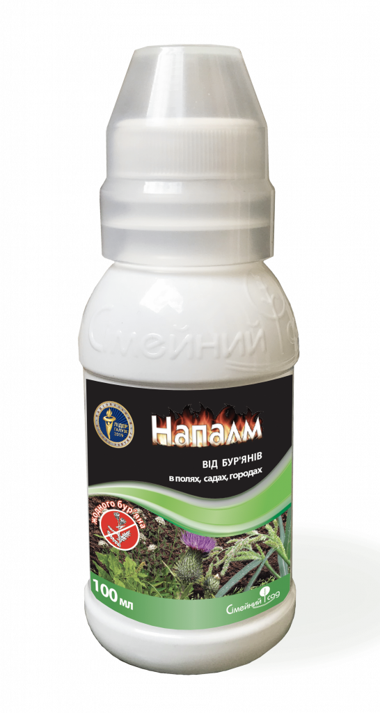 Гербіцид суцільної дії Напалм 100мл, Сімейний Сад