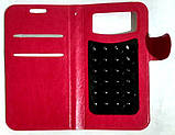 Універсальний чохол книжка 5,0' на присосках Red, фото 2