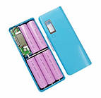 Корпус для Power Bank 5 Акб 18650 Blue