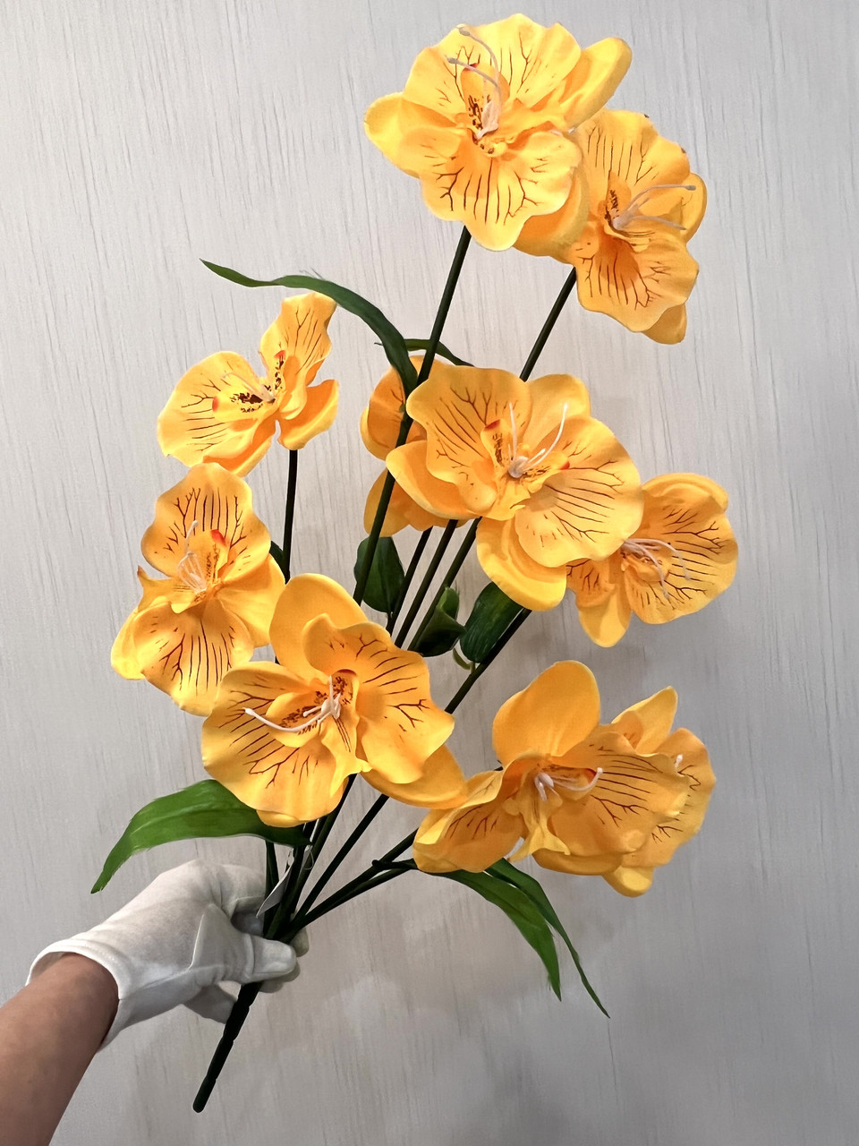 Букет штучної орхідеї ( 50 см , 10 квіток на гілці ), фото 1