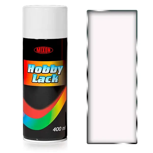 Аерозольна фарба MIXON HOBBY LACK 400ml біла матова 70, фото 1