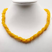 Буси Плетені три Нитки Жовтий 47 см