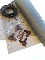 Комплект набор для ремонта москитной сетки на окна коричневый