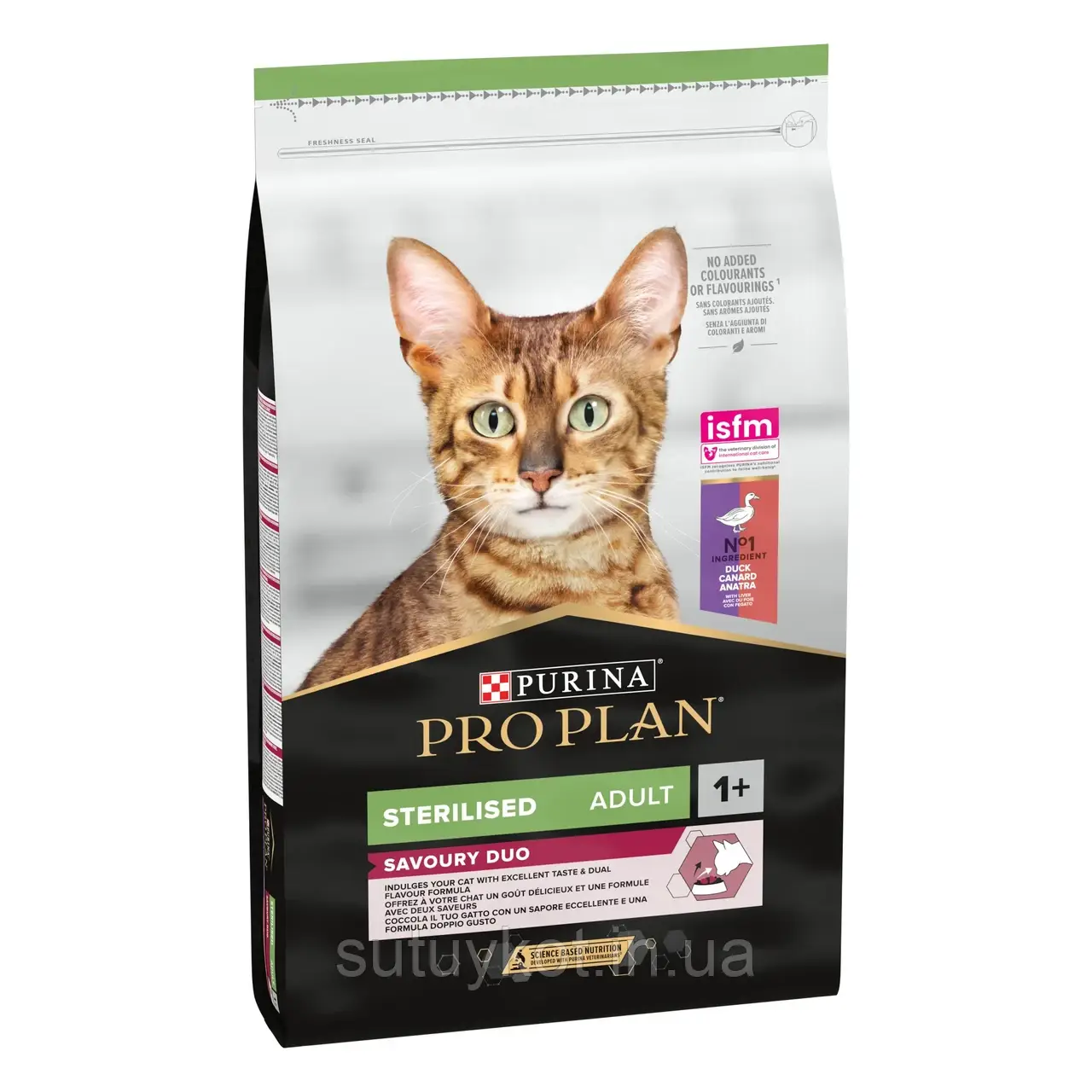 Purina Pro Plan Sterilised Adult Duck with Liver Про план проплан корм для стерилізованих кішок з качкою та печінкою, 10 кг