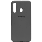 Силикон Original Silicone Case Samsung A11/M11 HQ серый