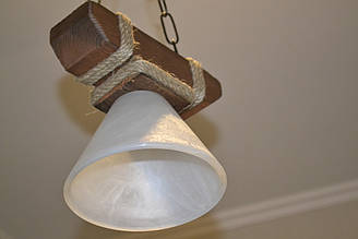 Дерев'яна люстра в альтанку Конус 1