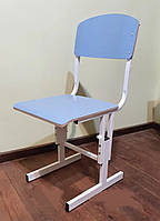 Стілець учнівський, шкільний, метал із регулюванням кольорової зі спинкою фанера покриття HPL 996-2