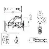 Кронштейн настінний для монітора NB F120B LCD LED 17" - 27" North Bayou похило-поворотний, фото 7