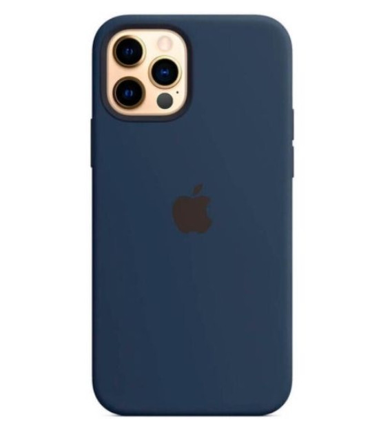 Чохол (Sillicon Case) для iPhone 12 / iPhone 12 Pro with magsafe and splash Deep Navy