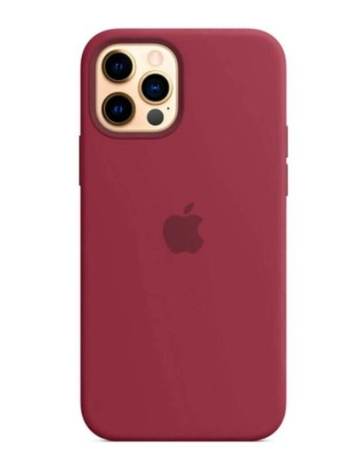 Чохол (Sillicon Case) для iPhone 12 / iPhone 12 Pro with magsafe and splash Plum