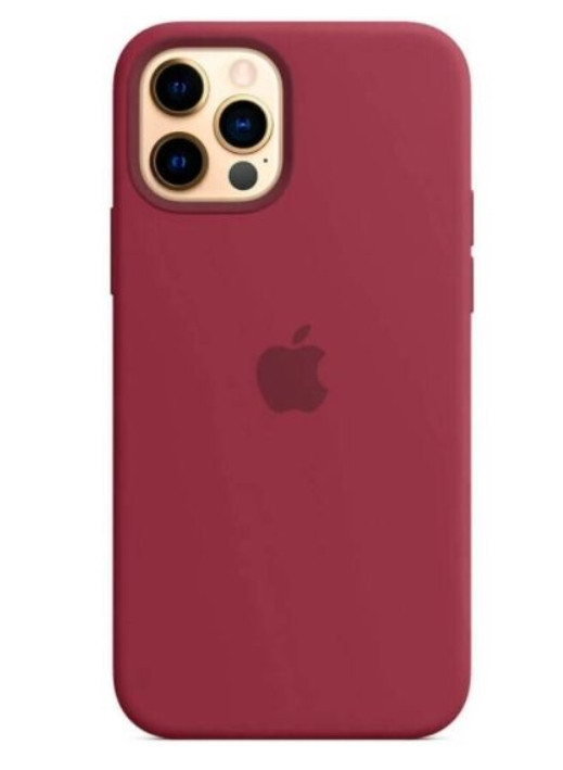 Чохол (Sillicon Case) для iPhone 12 / iPhone 12 Pro with magsafe Plum
