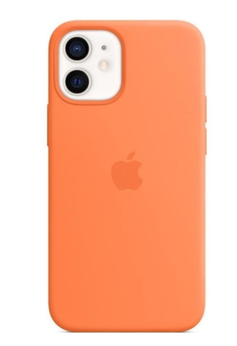 Чохол (Sillicon Case) для iPhone 12 mini with magsafe and splash Kumquat