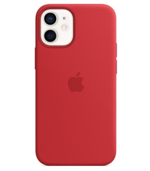 Чохол (Sillicon Case) для iPhone 12 mini with magsafe and splash Red