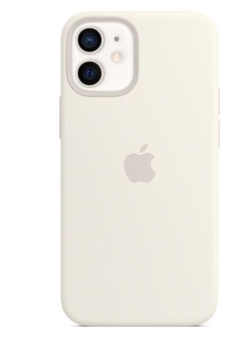 Чохол (Sillicon Case) для iPhone 12 mini with magsafe and splash White