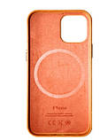 Чохол (Leather case) для iPhone 12 / iPhone 12 Pro with magsafe Orange, фото 2