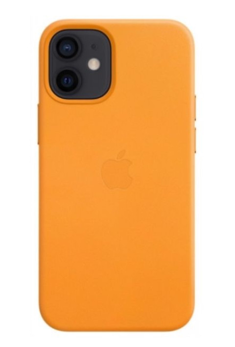 Чохол (Leather Case) для iPhone 12 mini with magsafe Orange