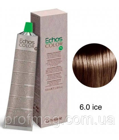 Крем-фарба для волосся Echosline Echos Color Colouring Cream колір Натуральний холодний темний блонд 6.0 ICE