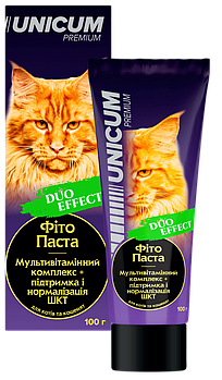 Фітопаста Unicum DUO Мультивітамін+ЖКТ для котів та кошенят,100 мл