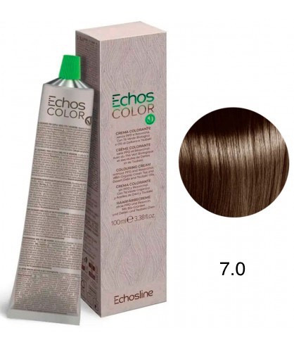 Крем-фарба для волосся Echosline Echos Color Colouring Cream колір Середній блонд 7.0