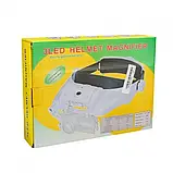 Налобна бінокулярна лупа Magnifier MG81000SC (1,5х-11,5х) з LED-підсвіткою й акумулятором, фото 4