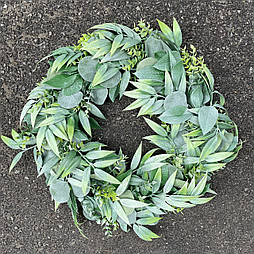 Вінок евкаліпта та рускуса 40см