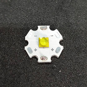 Світлодіод на радіаторі (підкладці) Cree XHP50.2  [3V, до 2654Lm,18W, 5000K] для ліхтарів, світильників 20 мм