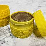 Восковий крем для шкіри з какао тертим у баночці з воску 100 мл, фото 5