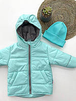 Демисезонная детская курточка размеры 80 86 92 98 104 110 116 осеняя весеняя курточка с капюшоном