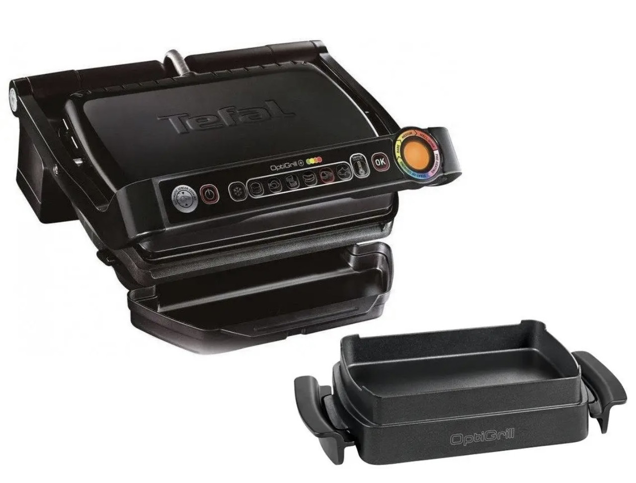 Электрогриль TEFAL GC7128 Optigrill + ( 6 автоматических програм ) + Форма для выпечки XA725870, фото 1