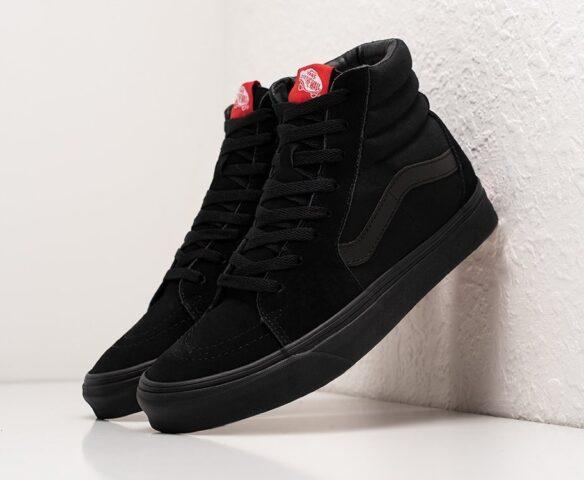 Високі кеди Vans SK-8 Hi Black (Ванс Олд Скул чорного кольору), фото 1