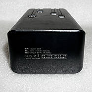 Корпус повербанк Power Bank на 14* 18650 21700 2.1А з набором кабелів USB Lighting Type-C і ліхтариком, чорний, фото 5