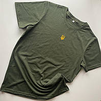 Чоловіча футболка ГЕРБ України, бавовняна, спортивна, легка футболка з натуральної тканини