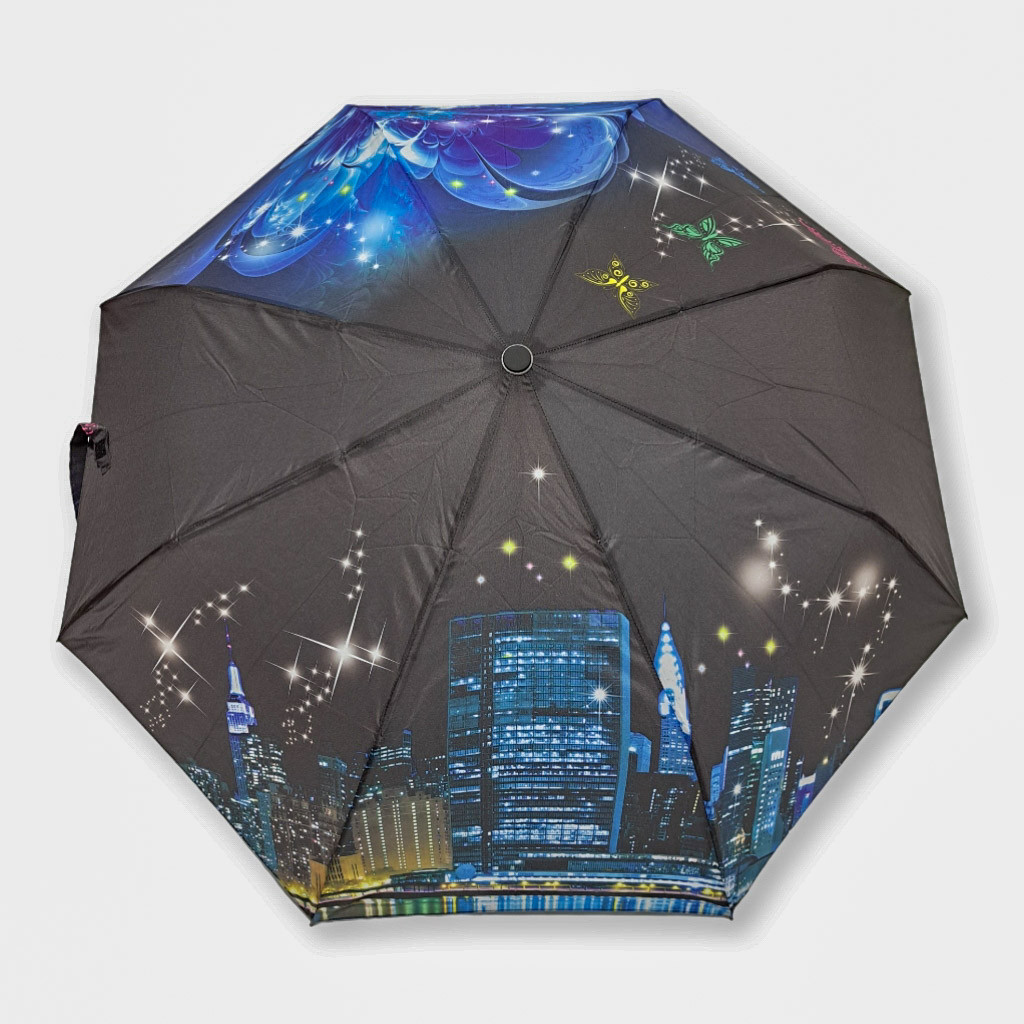 Жіноча парасолька напівавтомат 8 карбонових спиць від фірми "SL" - фото 3 - id-p1791146072