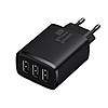 Зарядний пристрій USB Baseus Compact Charger 3U 3USB 17W EU Black, фото 4