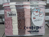 Кухонные полотенца махровые Cestepe Vip Cotton 6шт, 30*50см