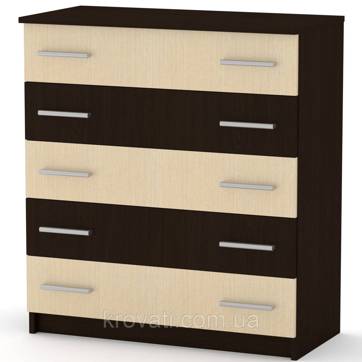 Комод для дитячої 5Л Компаніт, Венге комбі