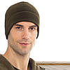 Тепла чоловіча флісова шапка для військових, Оливкова / Тактична зимова шапка з мікрофлісу, фото 6