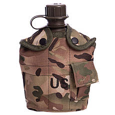 Фляга з котелком туристична армейська 3 в 1 з чохлом (котелок, фляга, чохол), фото 2