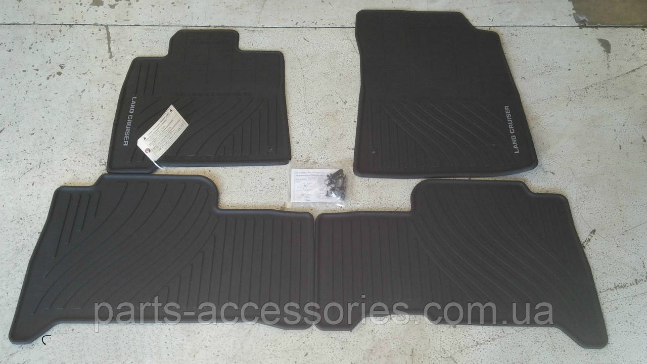 Коврикі килимки резинові Toyota Land Cruiser 200 2008-2011 Нові Оригінал