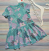 Детское летнее мятное платье с принтом Cool Club р. 110