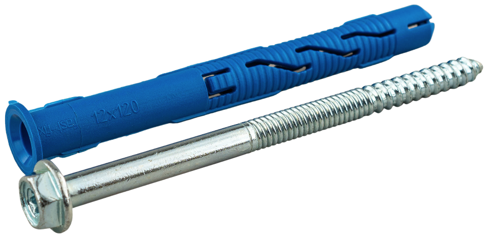 Дюбель із шурупом 12х100 рамний з шестигранною головкою FX-K Fast Fix, фото 1