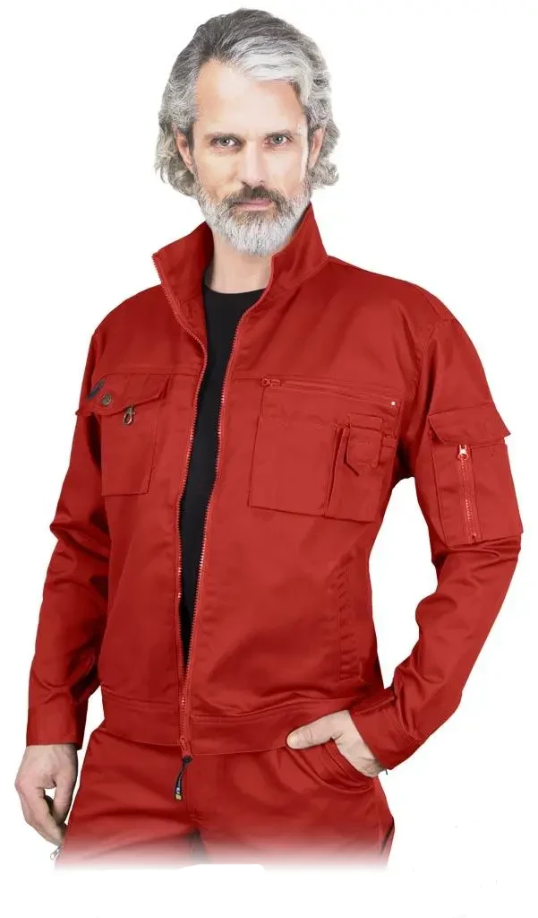 Чоловіча робоча куртка стійка до стирання Lebber&Hollman Польща (одяг для працівників) LH-WILSTER червона