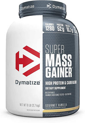 Super Mass Gainer Dymatize Nutrition 2722 g (Vanilla), фото 2