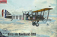 Roden 423 Airco (de Havilland) D.H.9 Биплан-бомбардировщик 1917 Сборная Пластиковая Модель в Масштабе 1:48