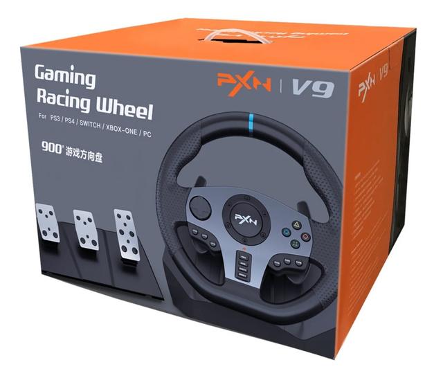 Игровой руль с педалями и коробкой передач PXN V9 для компьютера PS3 ...
